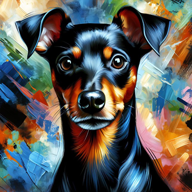 Quebra-cabeça Manchester Toy Terrier Dog Acrylic Impressão Color (Criador carregado)
