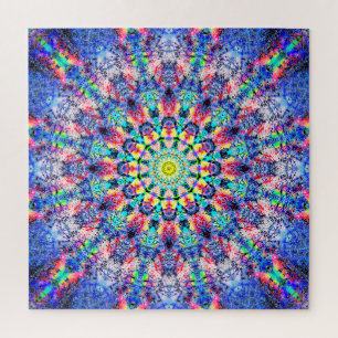 Quebra-cabeça Mandala colorida que relaxam