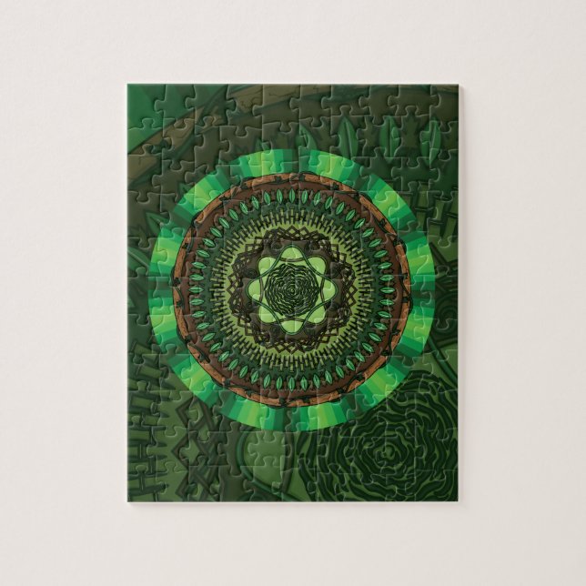 Quebra-cabeça Mandala da Terra (Vertical)