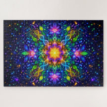 Mandala de DNA Cósmico & Flora Neon: Maximalista"