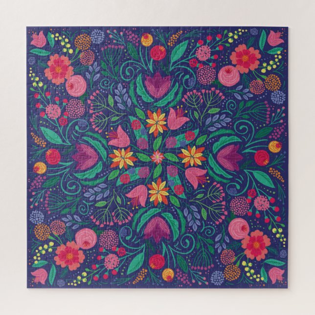 Quebra-cabeça Mandala de Jardim (Vertical)