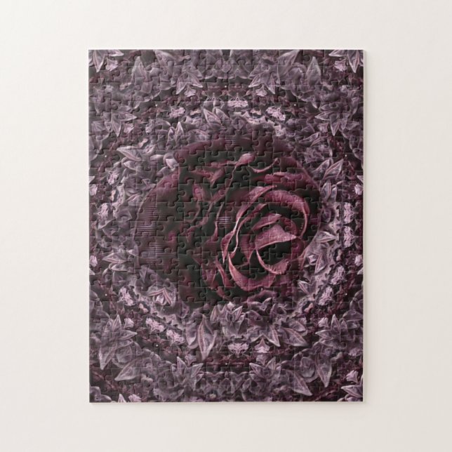 Quebra-cabeça Mandala de Rosa  (Vertical)