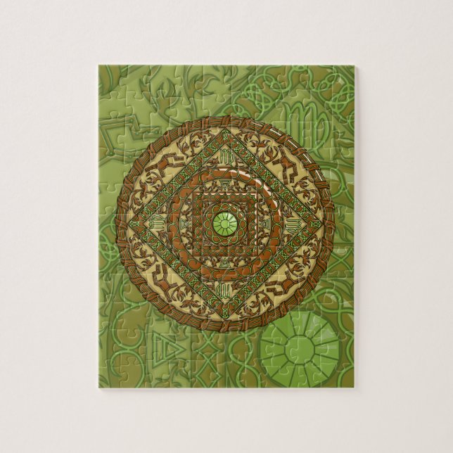 Quebra-cabeça Mandala de Virgem (Vertical)