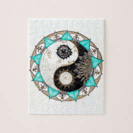 Quebra-cabeça Mandala de Yin Yang