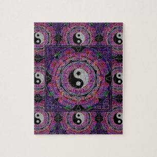 Quebra-cabeça Mandala do roxo da harmonia & do equilíbrio