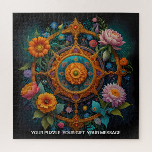 Quebra-cabeça Mandala Floral do Encantamento