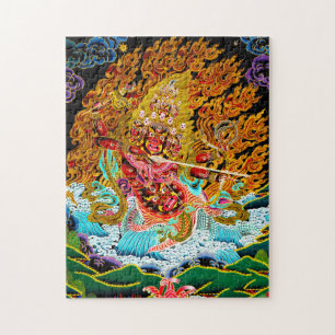 Quebra-cabeça mandala oriental legal thangka - vibrante oriental