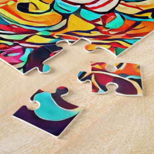 Quebra-cabeça Mandala Sinfonia de Cores – Floral Psicodélico Ous