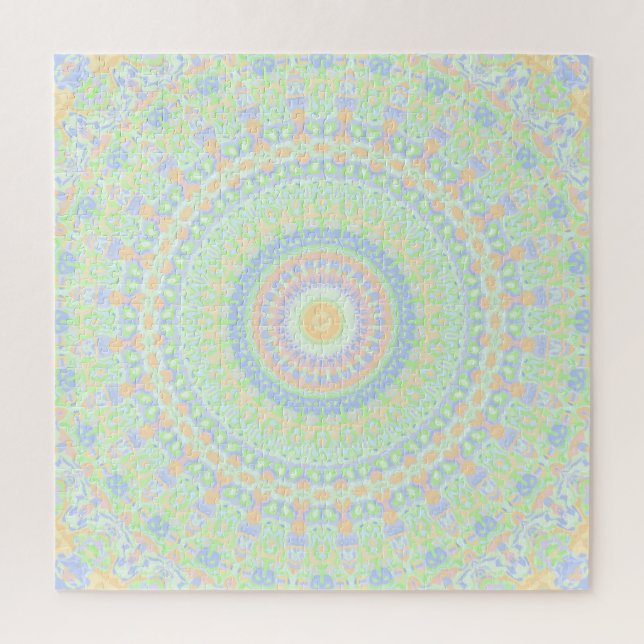Quebra-cabeça Mandalas Psicodélicas de Hippie Funky (Vertical)