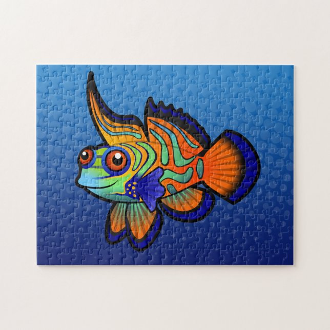 Quebra-cabeça Mandarin Cartoon / Peixe-Dragão (Horizontal)