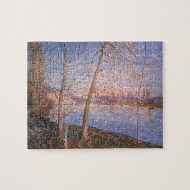 Quebra-cabeça Manhã do inverno de Alfred Sisley | (Horizontal)