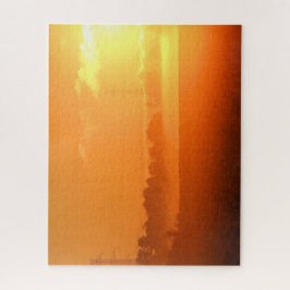 Quebra-cabeça Manhã, nascer do sol com nevoeiro