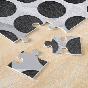 Quebra-cabeça Manhole Cobrir Black Marble