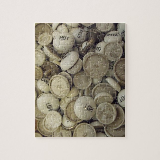 Quebra-cabeça Manípulos de porcelana a quente e a frio (Vertical)