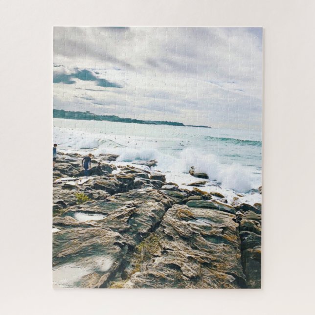 Quebra-cabeça Manly Beach surf Austrália viagem (Vertical)