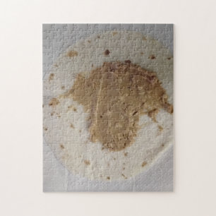 Quebra-cabeça Manteiga de amendoim Diversão Tortilla