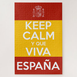 Quebra-cabeça Mantenha a Calma e que viva a Espanha