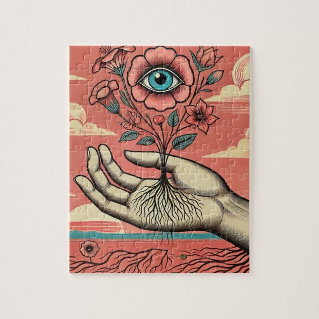 Quebra-cabeça Mão dos jardineiros surreais (Vertical)