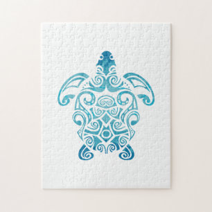 Quebra-cabeça Maori Turtle Honu Art Tattoo Ideia