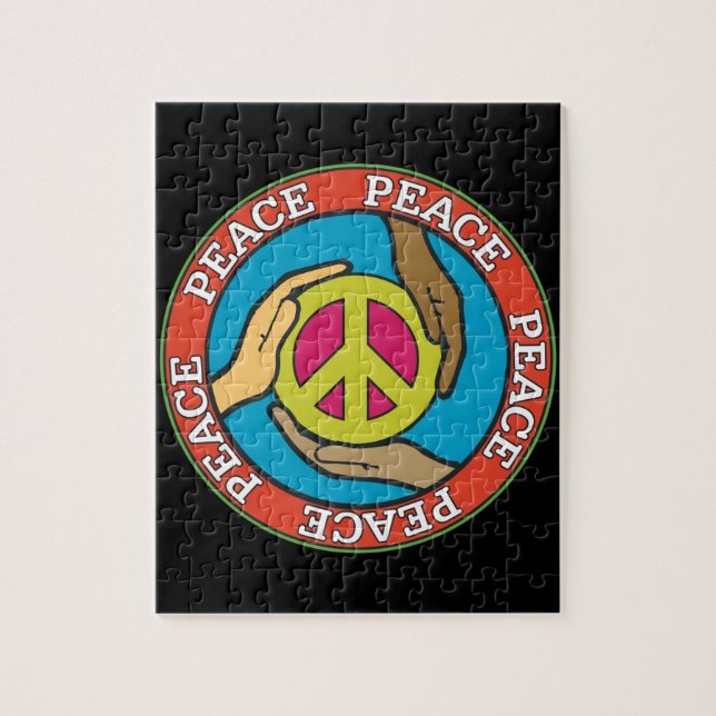 Quebra-cabeça Mãos da paz (Vertical)