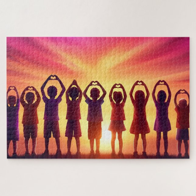 Quebra-cabeça Mãos do Coração (Horizontal)