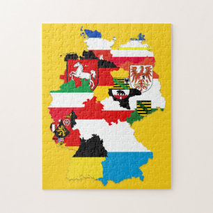 Quebra-cabeça Mapa alemão dos pavilhões dos Estados alemães,
