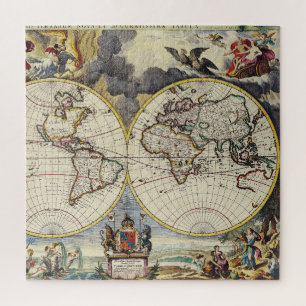 Quebra-cabeça Mapa antigo antigo inspirado (4)