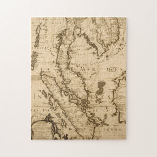 Quebra-cabeça Mapa antigo de 3Sudeste Asiático   1687