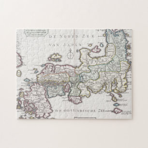 Quebra-cabeça Mapa antigo de Japão 1769