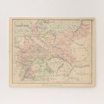 Mapa antigo do Império Alemão