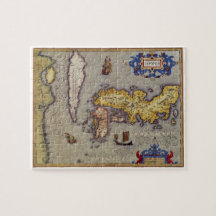Mapa Antigo do Japão por Mercator e Hondius