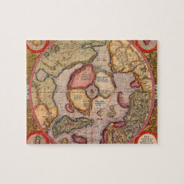 Quebra-cabeça Mapa antigo do Polo Norte por Mercator