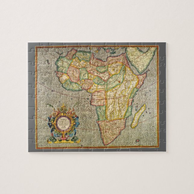 Quebra-cabeça Mapa Antiquado Gerardus Mercator da África (Horizontal)