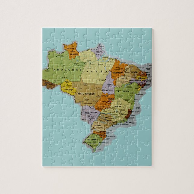 Quebra-cabeça Mapa brasileiro (Vertical)