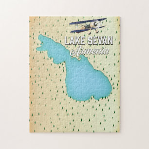 Quebra-cabeça Mapa da Armênia do Lago Sevan