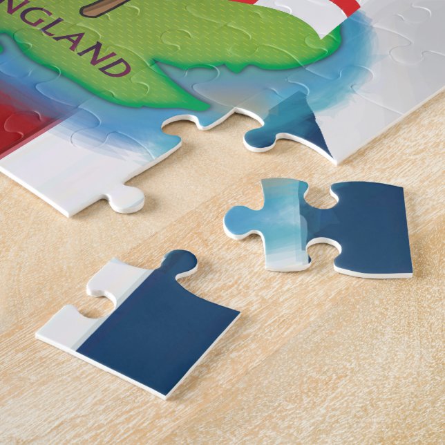 Quebra-cabeça Mapa Da Banda Britânica Das Ilhas (Lateral)