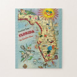 Quebra-cabeça Mapa da Flórida 11x14