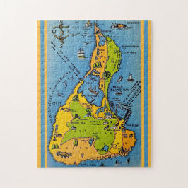 Quebra-cabeça Mapa da Ilha Block 11x14