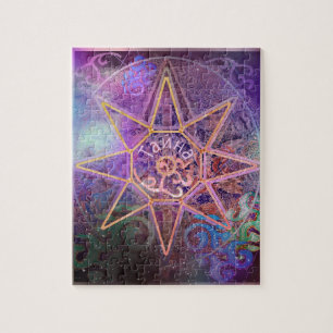 Quebra-cabeça Mapa da Nebulosa Secreta Mandala Elegante em Roxo