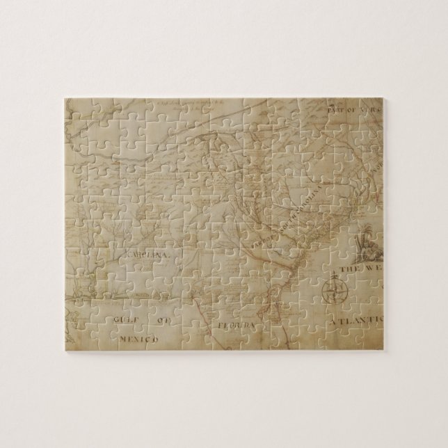Quebra-cabeça Mapa da parte do sudeste de America do Norte, 172 (Horizontal)