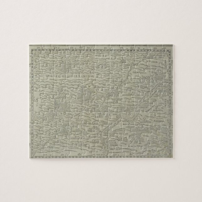 Quebra-cabeça Mapa da Terra Santa (Horizontal)