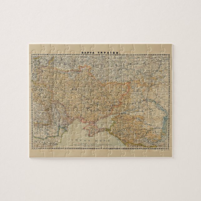Quebra-cabeça Mapa da Ucrânia (1918) (Horizontal)
