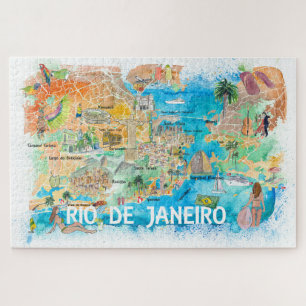 Quebra-cabeça Mapa da Viagem do Rio de Janeiro