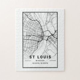 Quebra-cabeça Mapa das cidades Viagem de rua das cidades de Loui
