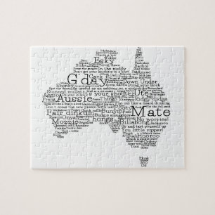 Quebra-cabeça Mapa das gírias australianas
