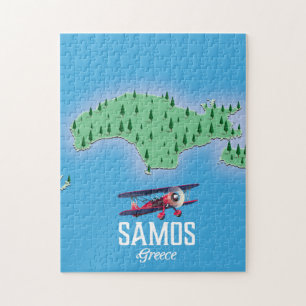 Quebra-cabeça Mapa das Ilhas Gregas Samos