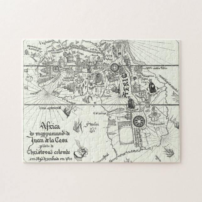 Quebra-cabeça Mapa de África | 1500 (Horizontal)