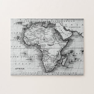 Quebra-cabeça Mapa de África gravado por Thomas Stirling