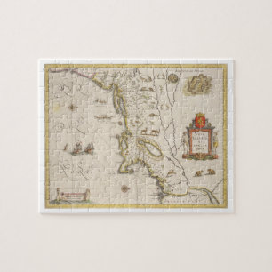 Quebra-cabeça Mapa de Bélgica e de Nova Inglaterra novas, bar.