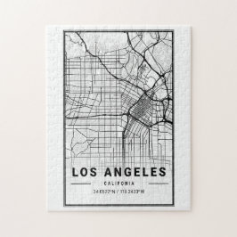 Quebra-cabeça Mapa de cidades do Viagem City in Los Angeles Cali